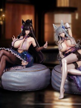 Atlas Studio Azur Lane Twins Musashi & Shinano Hot Sexy 1/4 Statue
